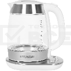 Чайник электрический Hyundai HYK-G4033 1.7л. 2200Вт белый/серебристый (корпус: стекло), фото6