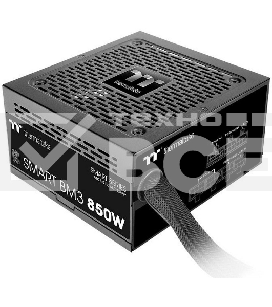 Блок питания Thermaltake Smart BM3 Gen.5 80 PLUS Bronze (20+4pin) APFC 120mm fan 12xSATA Cab Manag RTL