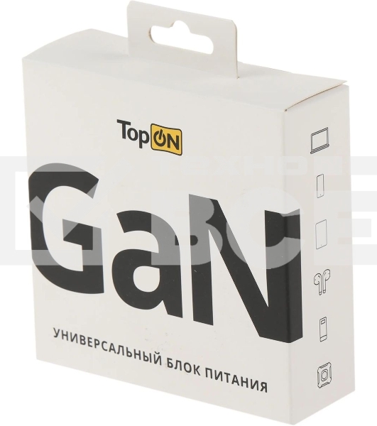 Блок питания TopON TOP-GaN-100WB автоматический 100W 5V-20V 5A 2xUSB от бытовой электросети LED индикатор