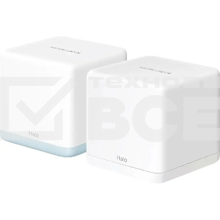 Mesh Wi-Fi система Mercusys Halo H32G(2-pack) AC1200, до 300 Мбит/с на 2,4 ГГц + до 867 Мбит/с на 5 ГГц, комплект 2 шт
