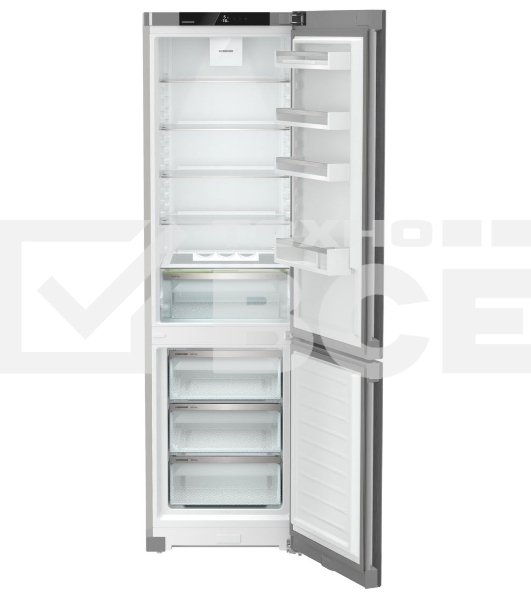 Холодильники Liebherr Pure CNsdc 5703-22 001 серебристый SmartSteel двухкамерный 266/94л морозилка снизу