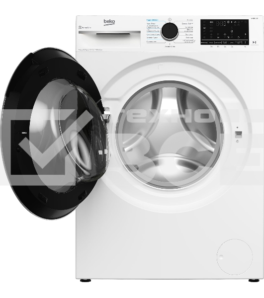 Стирально-сушильная машина Beko B3DFR57H23W белый, загрузка фронтальная 7,5 кг, 1200 об/мин., класс: В