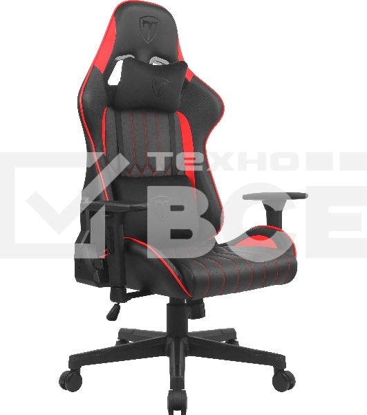 Игровое кресло Defender Pride чер/крас, класс 4, PU, 2 подушки T