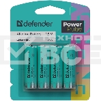 Батарейка алкалиновая Defender LR6-4BL АА, блистер, 4 шт., PowerPulse, фото 1