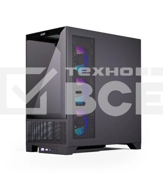 Компьютерный корпус ABR MINI PRO (1*USB 3.0, 1*USB Type-C, HD Audio, 4xRGB Fan, ATX, Micro-ATX, ITX)
