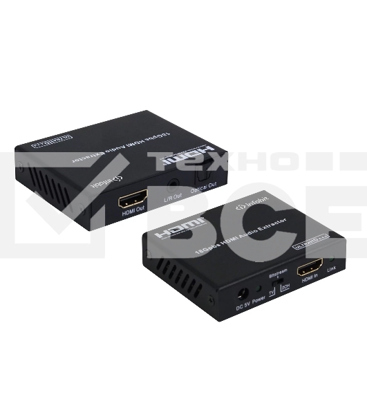 Деэмбеддер HDMI 4K60 Infobit iTrans AD01 HDCP 2.2, RCA и оптический выход