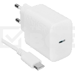 Сетевое зарядное устройсто Anker 20W with USB-C Cable White, фото 1
