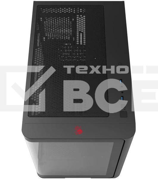 Компьютерный корпус Bloody BD-CC112 черный без БП mATX 9x120мм 2xUSB 3.0 audio bott PSU