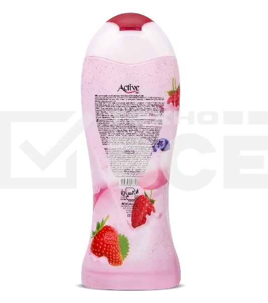 Гель-скраб кремовый для душа Active Клубника со сливками, 400 мл (512306011)