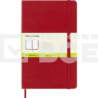 Блокнот Moleskine Classic Large, 240 страниц, красный, нелинованный,
