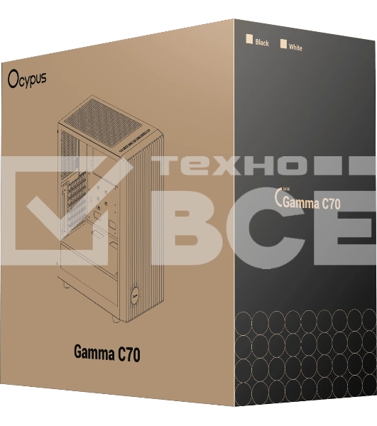 Компьютерный корпус Ocypus Gamma C70 WH, ATX, USB 3.0*1+USB 2.0*1