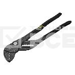 Клещи переставные Denzel кнопочный механизм, обливные рукоятки, сантехнические, 250 мм, фото 1