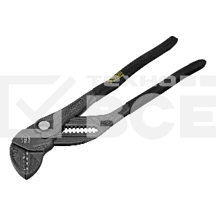 Клещи переставные Denzel кнопочный механизм, обливные рукоятки, сантехнические, 250 мм