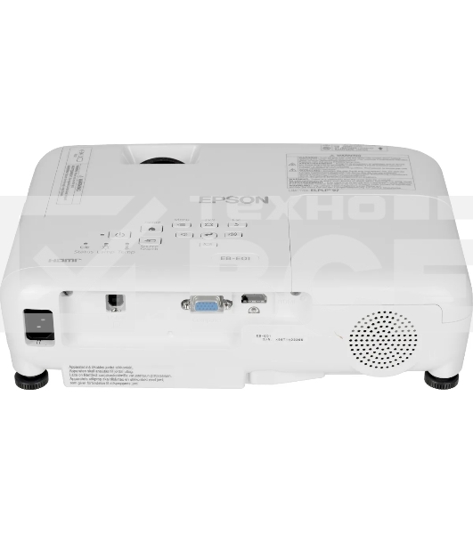 Проектор Epson EB-E01 белый (LCD, 1024 x768, 3300Lm, 15000:1, 2.4 kg) (V11H971040)
