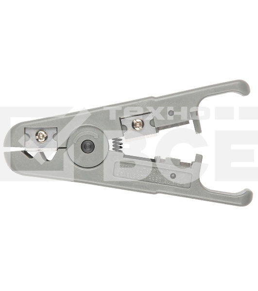 Инструмент обжимной Hyperline WRline WR-501B Стрипер для зачистки и обрезки витой пары (UTP/STP) и телефонного кабеля 3,2-9 мм, с возможностью регулировки