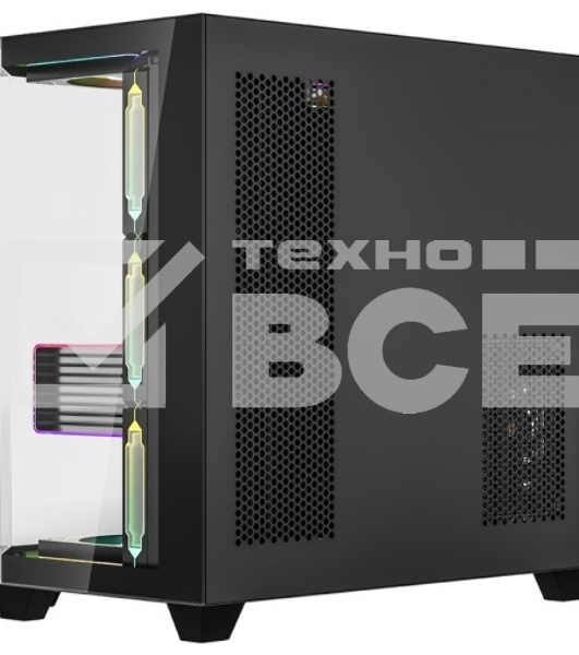 Компьютерный корпус Formula V Line Crystal Z6 Black, ATX, Left & Front & Bevel side Tempered Glass, TYPE-C*1, USB3.0*2