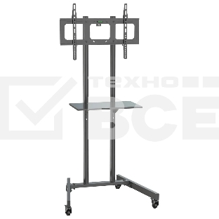 Стойка для телевизора Cactus CS-ST04 черный, 37'-70' макс. 68 кг, напольный, мобильный