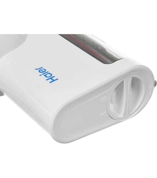 Пылесос вертикальный Haier HVC250 белый, питание от аккумулятора, 250 Вт, уборка сухая, пылесборник 0,5 л