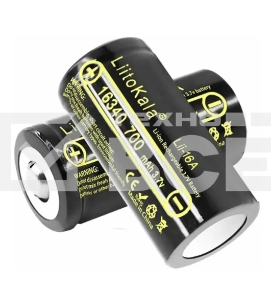 Аккумулятор LiitoKala типа 16340 Li-Ion Lii-16A (CR123A) 700mAh, 3.7V