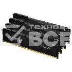 Оперативная память Kingston Fury Beast, DDR4, 128GB (4x32 GB), 3600 MHz, CL18, DIMM, с радиатором, чёрный, фото 1