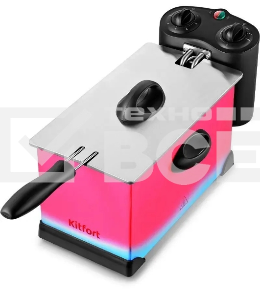 Фритюрница Kitfort КТ-4052 2000Вт серебристый/черный