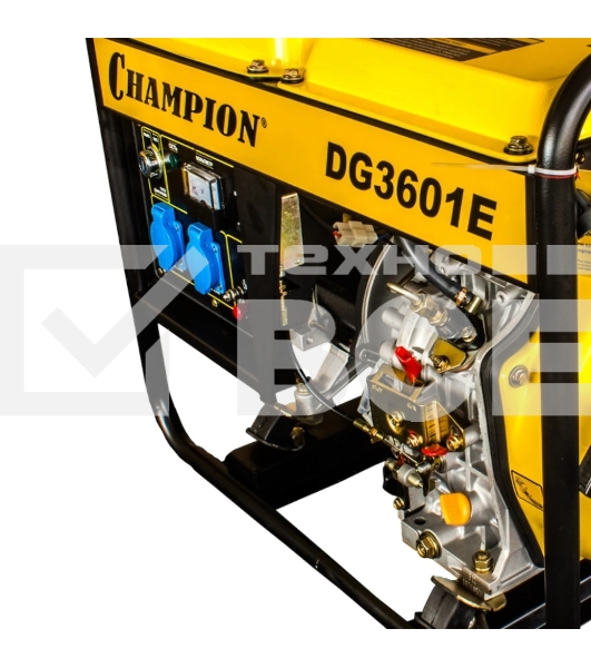 Электрогенератор дизельный Champion DG3601E, 3 кВт, 80 дБ, 80 кг