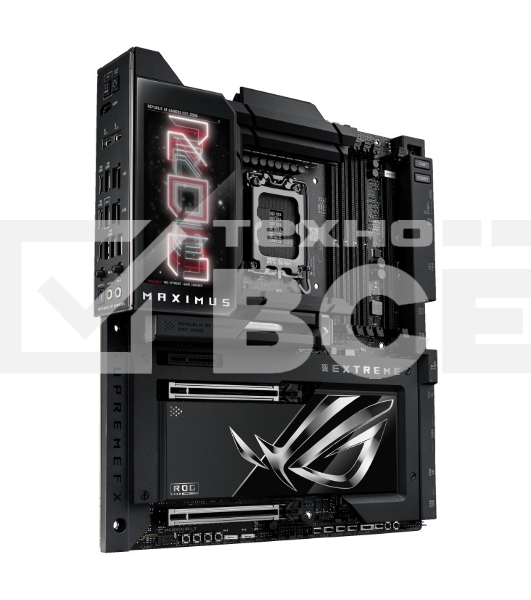 Материнская плата ASUS ROG MAXIMUS Z890 EXTREME, LGA 1851, Intel Z890, 4xDDR5, 4xSATA, 4xM.2, 1xPCI-E 5.0 x16, 1xPCI-E 5.0 x8, 1xHDMI, 2xUSB-C, 2x 10Gb LAN, 5xUSB-A 3.2 Gen 2, 1xUSB-C 3.2 Gen 2x2, 2xUSB-C Thunderbolt 5, 2x3.5 мм, 7.1, E-ATX