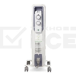 Масляный обогреватель Ballu CUBE BOH/CB-09W (9 секций), белый, 2000 Вт, 25 м2, механический термостат, фото2