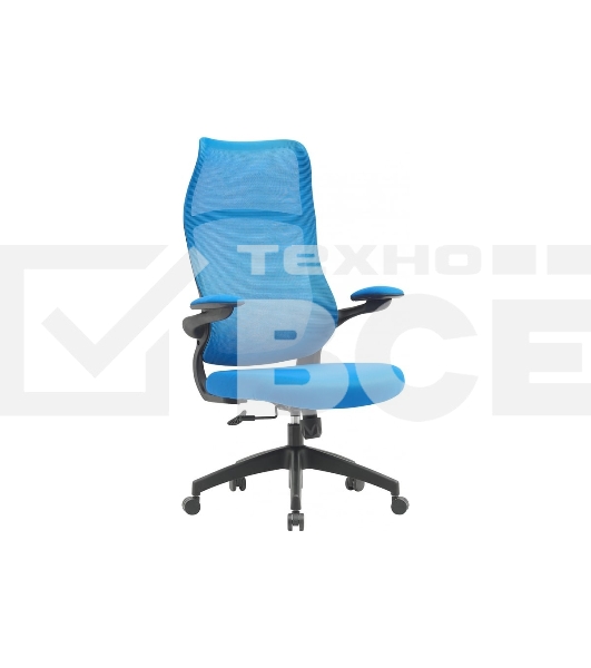 Кресло компьютерное Cactus CS-MC505-BL темно-синий, сиденье темно-синий, сетка/ткань, крестов. пластик