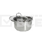 Кастрюля WEBBER BE-350/2 6,1 л, 24 см, из нержавеющей стали со стеклянной крышкой, фото7