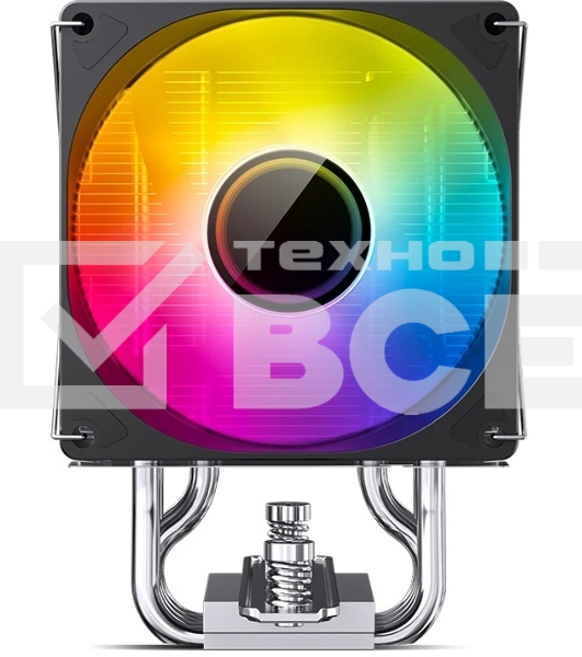 Кулер для процессора JONSBO CR-1400 V2 ARGb (180W, 4-pin PWM, 133мм, Al/Cu, 4x6мм, ARGb, 1x92мм, 38.2CFM, 33.8dBA, 2200RPM, S: 1700/1200/115X, AM4/AM5 черный)