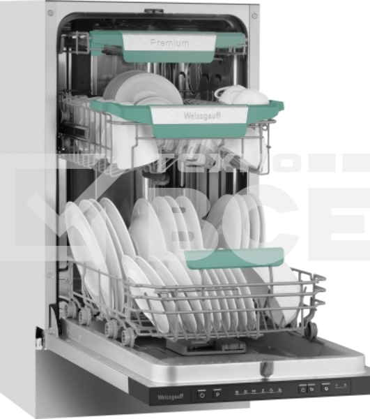 Встраиваемая посудомоечная машина Weissgauff BDW 4536 D Inverter AutoOpen Infolight