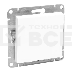 Механизм выключателя EKF UP1-SWW-10 одноклавишный, белый Эпика, фото 1