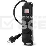 Сетевой фильтр Buro 300MDP-3-B 3 м, 3 розетки, черный, коробка, фото 1