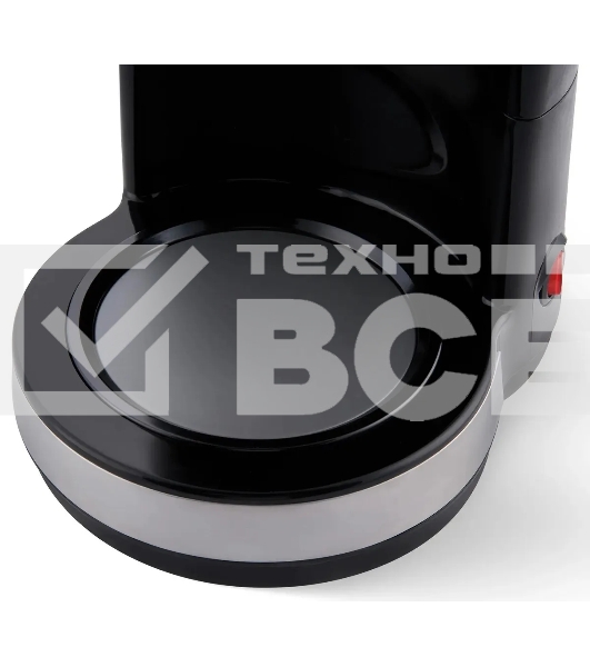 Кофеварка капельная Domfy metal DSM-CM301 1000Вт черный/серебристый