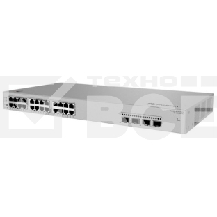 Коммутатор Huawei S310S-24P4J (L2+, 24*10/100/1000BASE-T ports (400 W PoE+), 4*2.5GE SFP ports, built-in AC power)