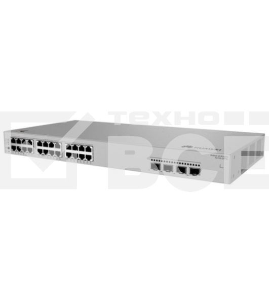 Коммутатор Huawei S310S-24P4J (L2+, 24*10/100/1000BASE-T ports (400 W PoE+), 4*2.5GE SFP ports, built-in AC power)