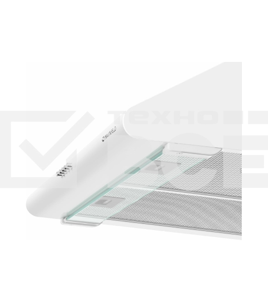 Вытяжка козырьковая Maunfeld MP-1 50 белый/прозрачный, 50 см, 520 куб. м/ч, 49 дБ