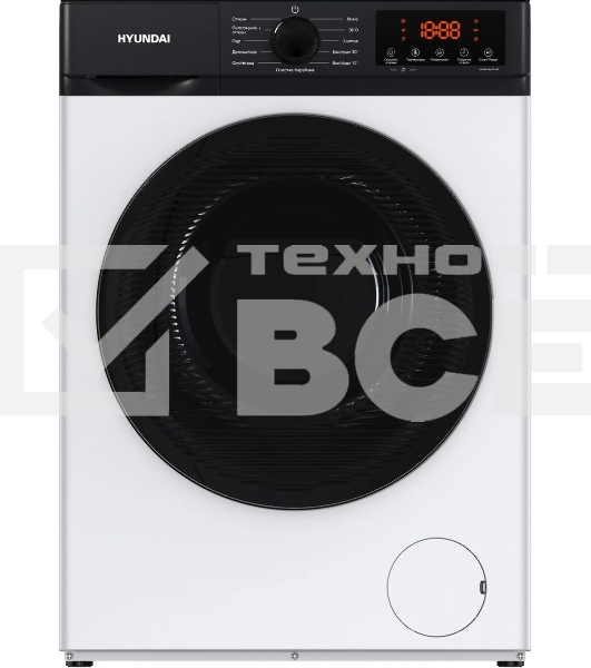 Стиральная машина Hyundai WME8215 класс: A загр.фронтальная макс.:8кг белый инвертер