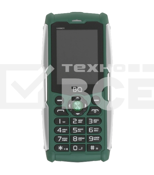 Мобильный телефон BQ 2449 Hammer зеленый