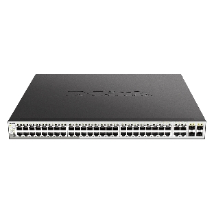 Коммутатор D-Link DGS-1210-52MP/F4A, 48×1 Гбит/с + 4×1 Гбит/с Combo, настраиваемый