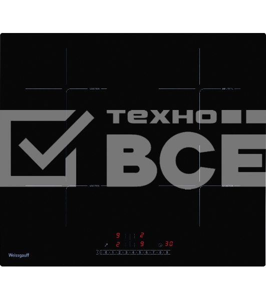 Индукционные варочные панели Weissgauff HI 640 BSC