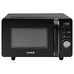 Микроволновая печь Gorenje MO20S4BC черный, 20 л, 700 Вт, переключатели - кнопки, поворотный механизм, фото 1