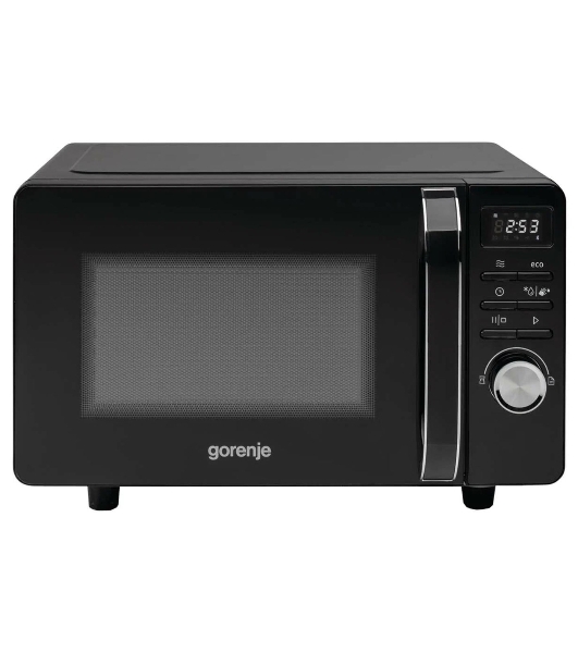 Микроволновая печь Gorenje MO20S4BC черный, 20 л, 700 Вт, переключатели - кнопки, поворотный механизм