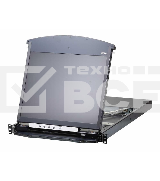 KVM консоль с переключателем ATEN 1L/1R 16p C5 D.Rail LCD KVM over IP SW