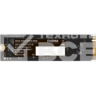 Накопитель SSD Digma Meta P21, 1ТБ, PCIe 4.0 x4, M.2 2280, NVMe, R/W 5000/4300