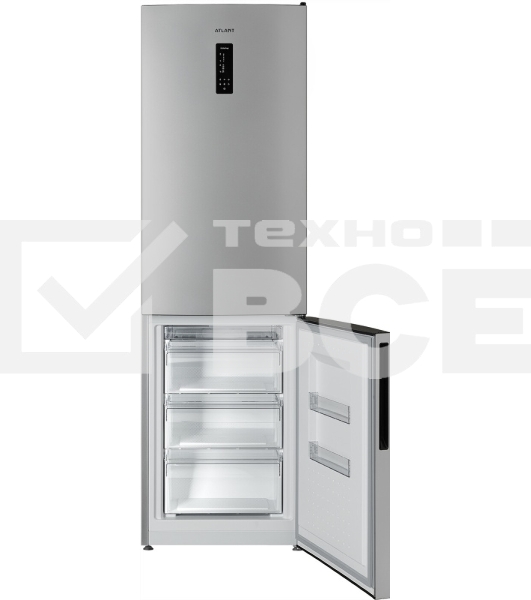 Холодильник Atlant ХМ-4624-181-NL серебристый двухкамерный 235/94л морозилка снизу, No Frost