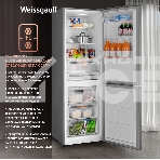 Холодильник Weissgauff WRK 185 Total NoFrost Inverter нержавеющая сталь двухкамерный 205/86л морозилка снизу, фото10