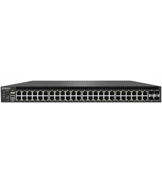 Управляемый (L3) гигабитный коммутатор OSNOVO, 48 *10/100/1000Base-T, 4*10G SFP+ Uplink