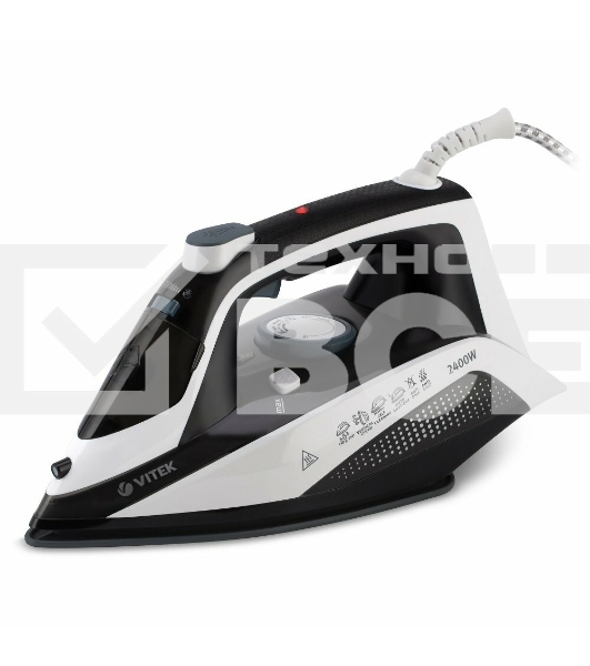 Утюг Vitek VT-8313 2400Вт белый/черный